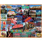 White Mountain 1000 Piece Jigsaw Puzzle, Signs Across America States
