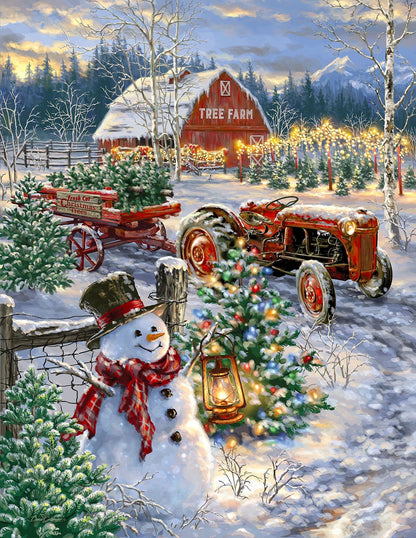 Springbok Christmas Tree Farm 1000 Piece Jigsaw Puzzle for Adults