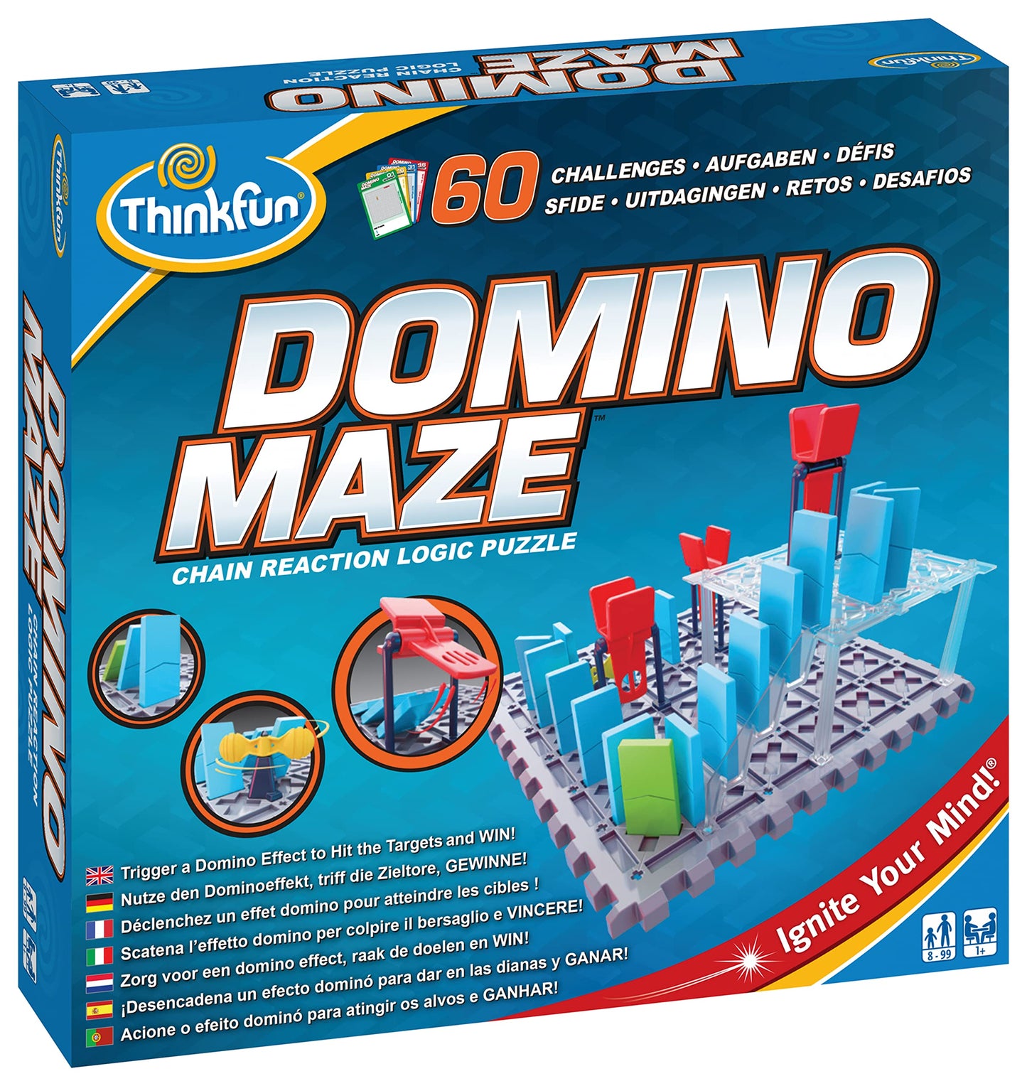 Think Fun 44001012 ThinkFun Domino Maze STEM Toy and Logic Game for Boys and Girls Age 8 and Up - Combines the Fun of Dominos With the Challenge
