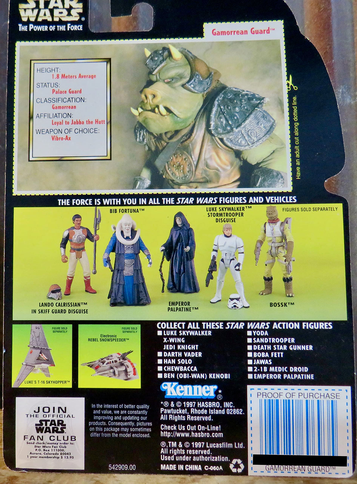 Star Wars Potf Freeze Frame Gamorrean Guard