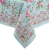 Elrene Home Fashions Spring Summer Vintage Floral Garden Cottage Border Fabric Rectangle Tablecloth, 60"x84"