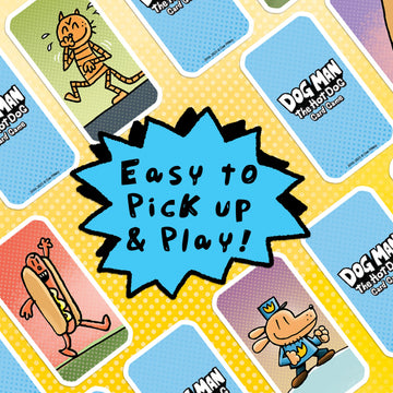 University Games Dog Man Hot Dog Card Game in a Tin , The Fast and Frenzied Collection Game for Kids Featuring Art from the Dog Man Books by Dav