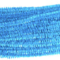 Carykon 100 PCS 12 Inch Iridescent Sparkly Tinsel Stems Pipe Cleaners (Light Blue)