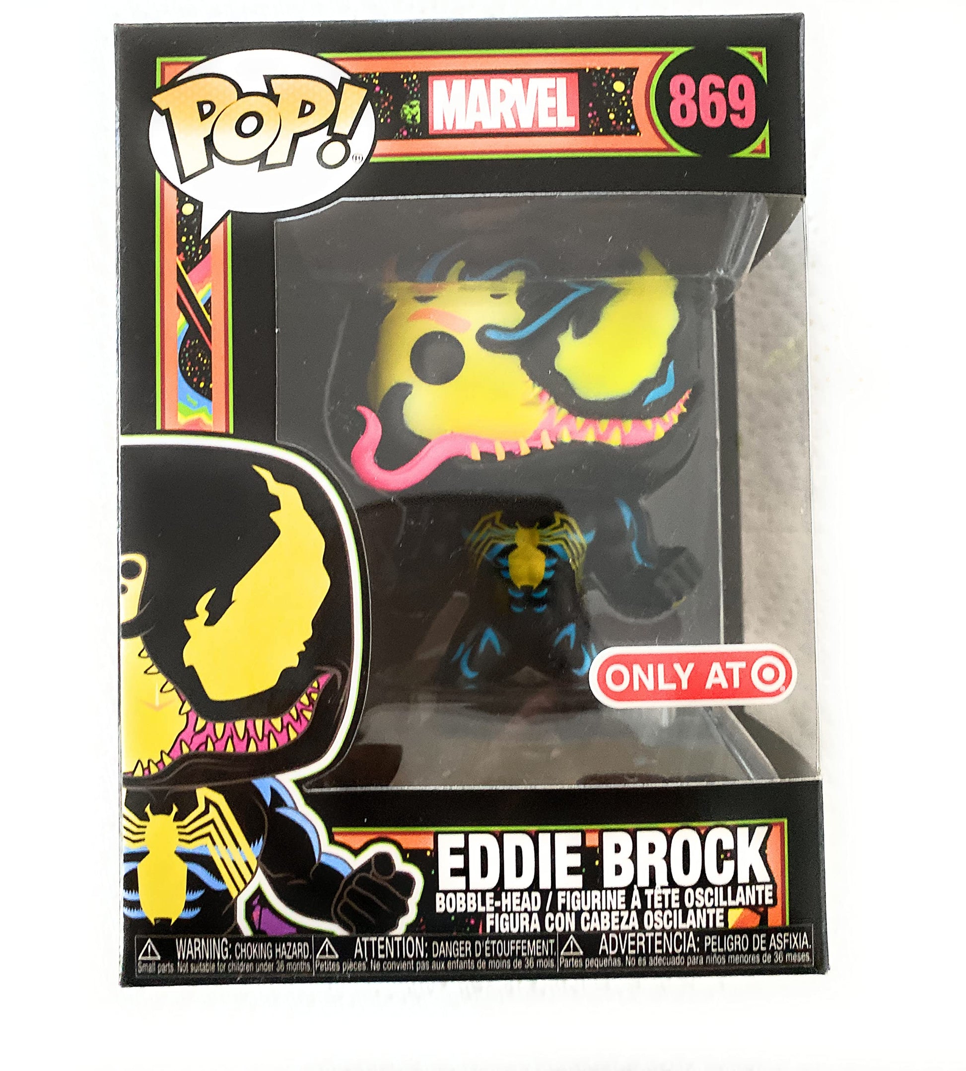 Funko Marvel Target Exclusive Eddie Brock Venom Black Light