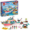 LEGO Friends Rescue Mission Boat 41381 Toy Boat Building Kit with Mini Dolls and Toy Sea Creatures, Rescue Playset Includes Narwhal Figure, Treasure