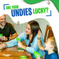 Lucky Undies Hilarious Family Card Game for Kids, Teens & Adults | Fast-Paced Party Game for 2-5 Players, Ages 8+ | Quick 10-15 Minute Game Night by