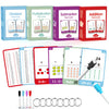 220Cards, 424Pictures Educational Math Flash Cards, Addition Subtraction Multiplication Division Flash Cards, for 7,8,9,10,11Years, 2ed, 3rd,4th,5th
