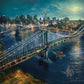 Buffalo Games - Silver Select - Thomas Kinkade - Moonlight Over Manhattan - 1000 Piece Jigsaw Puzzle for Adults - Challenging Puzzle Perfect for Game