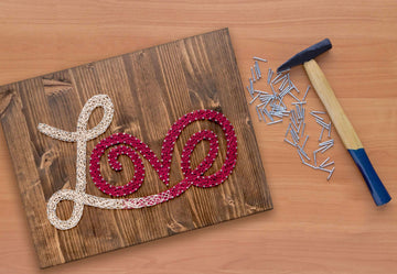 String of the Art Love String Art Kit, American Made Crafting Supplies, DIY Craft Kit for Adults, Beginner to Advanced Crafters