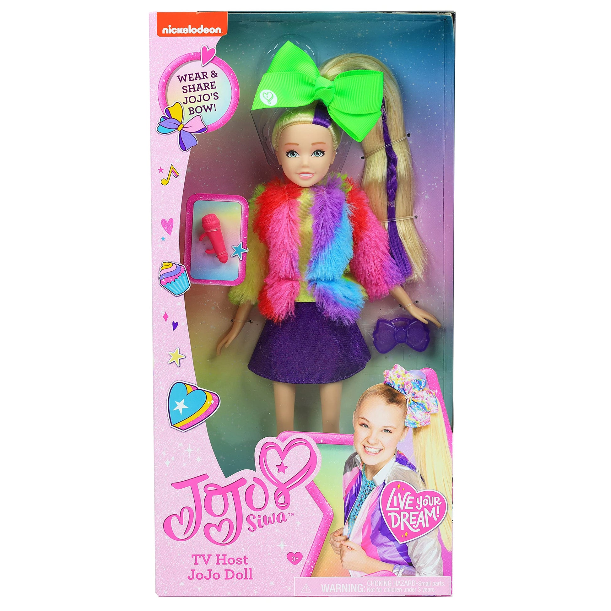 JoJo Siwa Fashion Doll, TV host, 10-inch doll, Kids Toys for Ages 3 Up by Just Play