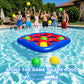 Hayiwel Pool Games Set- Tic-Tac-Toe Inflatable Pool Toys with 10 Balls Fun Summer Swimming Pool Party Beach Lawn Outdoor Camping Party Float Game