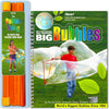 BUBBLETHING Big Bubbles Wand & Book - Blow Soap Bubbles 20-Feet-Long & More