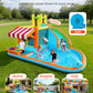 VEVOR Inflatable Pretend Market Bounce House with Blower, Large 6-in-1 Kids Water Slide Castle with Splash Pool, Climbing Wall, Play Booth & Bounce