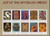 Art of the American Indian, Full Pane of 10 x 37-Cent Postage Stamps, USA 2004, Scott 3873