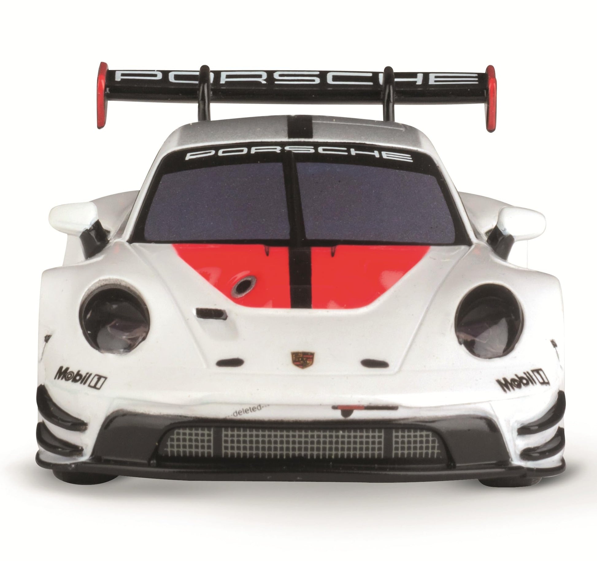 Carrera Hybrid Racing Car Porsche 911 GT3 R White Lightning 1:50 Scale Front and Rear Lights USB-C Rechargeable RC Additional Vehicle