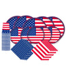 Gatherfun American Flag Patriotic Party Supplies Disposable Napkins Paper Plates and Paper Cups for Veterans Day Election Day 4th of July Independence