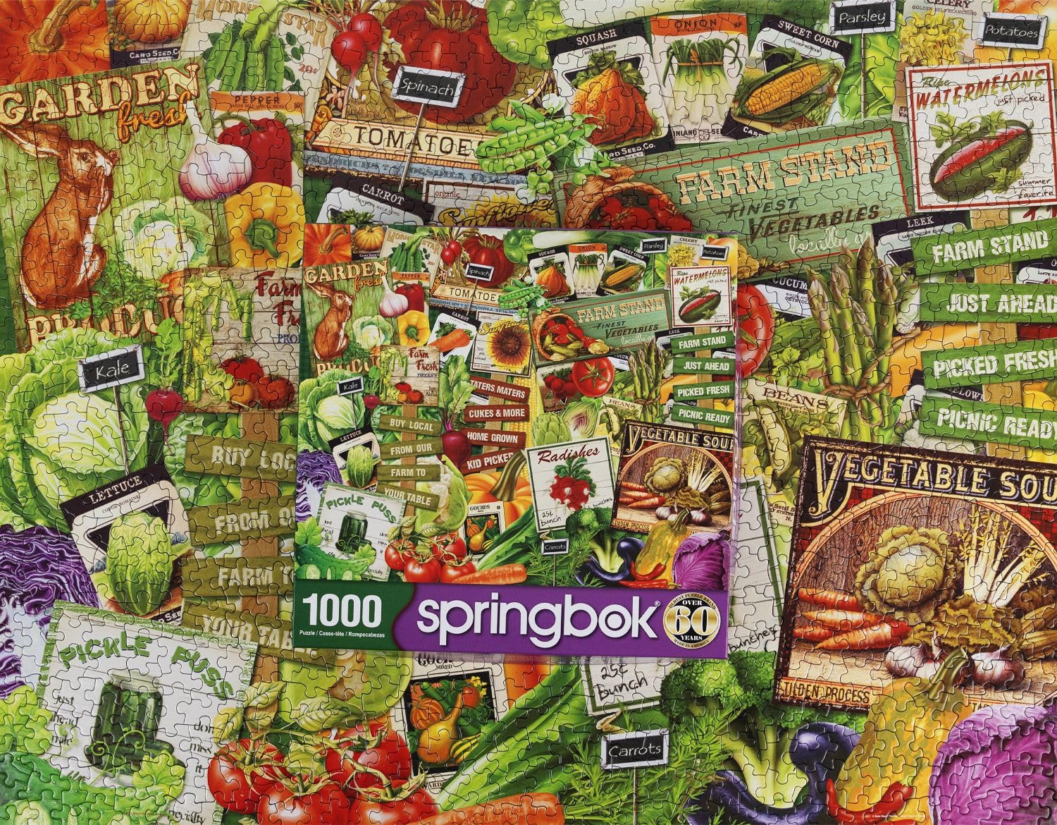 Springbok Eat Your Veggies 1000 Piece Jigsaw Puzzle for Adults