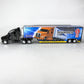 KiNSMART Kenworth T700 Container Truck, 1:68 Scale, Die Cast Metal Model, Black with Decals, Pullback Action