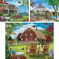 Bits and Pieces - Value Set of Three (3) 500 Piece Jigsaw Puzzles for Adults - Puzzles Measure 18" x 24" - 500 pc Vibrant Veranda, Countryside