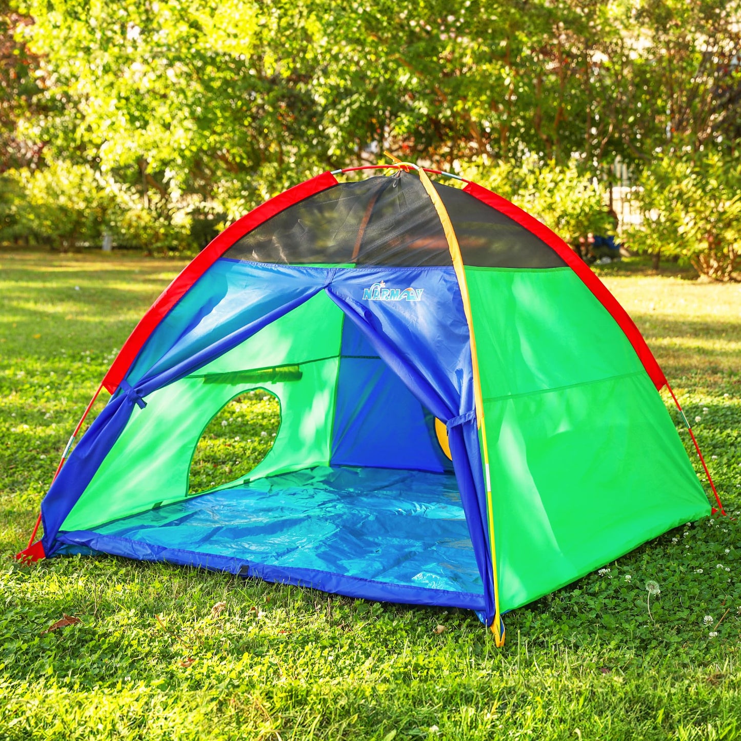 NARMAY® Play Tent Easy Fun Dome Tent for Kids Indoor/Outdoor Fun - 60 x 60 x 44 inch