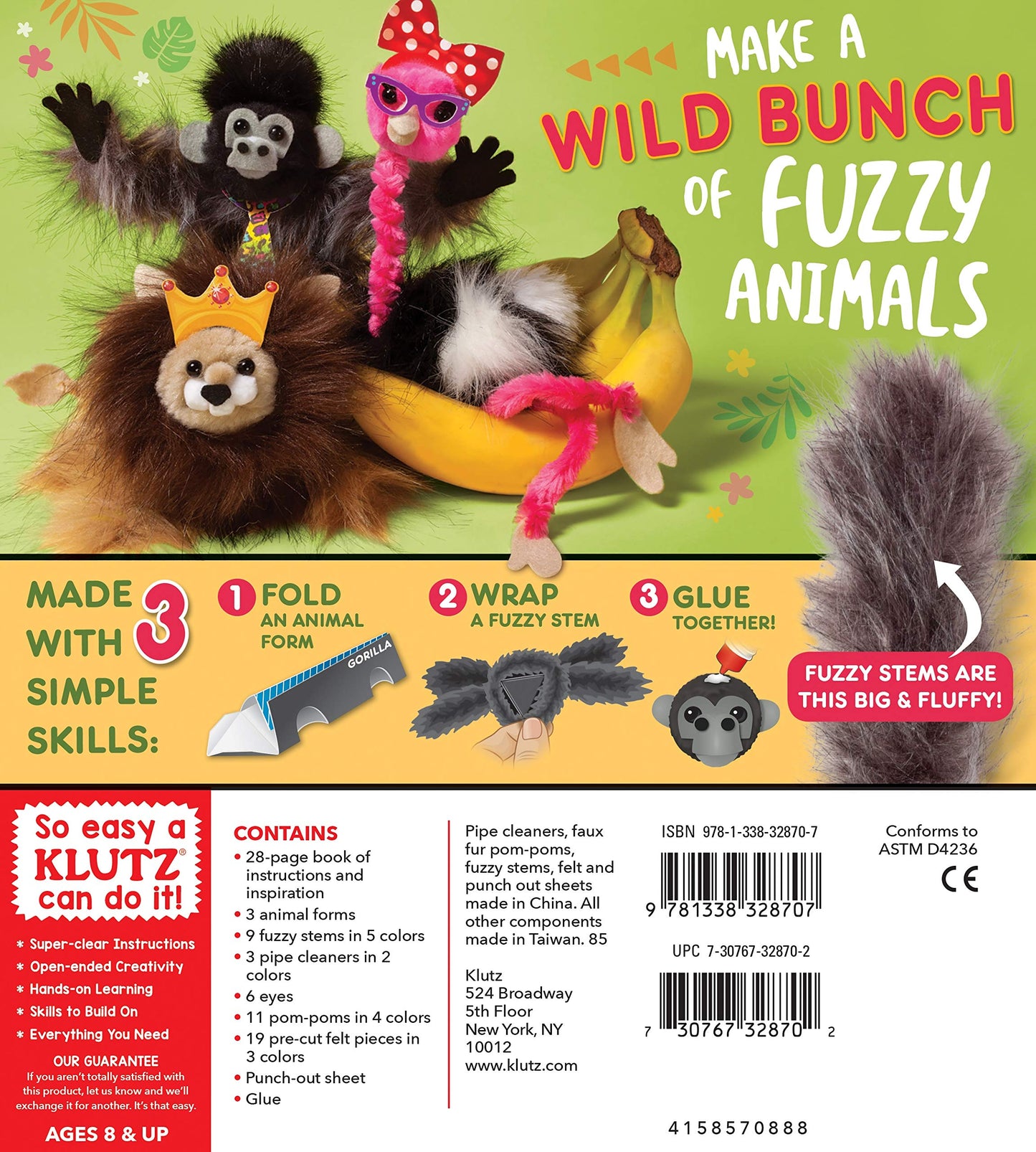 Make Your Own Fuzzimals (Klutz Craft Kit)