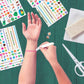 OOLY x Girl Scouts Temporary Tattoos for Girls - Glitter DIY Tattoo Jewelry Kit, 3 Sheets, Bracelets Rings Necklaces