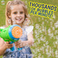 Maxx Bubbles Automatic Bubble Barrage Gun Includes Non Toxic Bubble Solution and Dip Tray, Bubble Barrage, Bubble Blaster for Outdoors, Adult, Kids