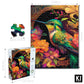 550 Piece Puzzle for Adults - Hard, Difficult, Challenging Jigsaw - RomantzArt Small and Mighty III - Whimsical Hummingbird - 24x18 Inches
