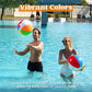 JOYIN 2-Pack 20" Beach Balls - Pool Toys Large Inflatable Beach Ball Swimming Pool Water Games, Classic Rainbow Color Beachball Luau Birthday