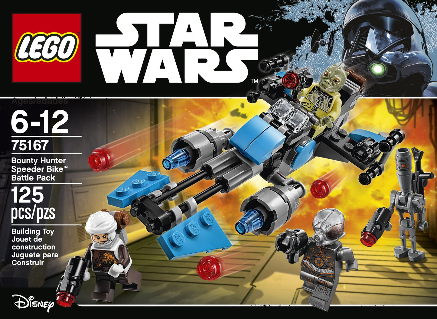 LEGO Star Wars Bounty Hunter Speeder Bike Battle Pack 75167 Building Kit