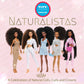 Naturalistas 11-inch Liya Fashion Doll and Accessories with 4C Textured Hair and Deep Brown Skin Tone, Kids Toys for Ages by Just Play