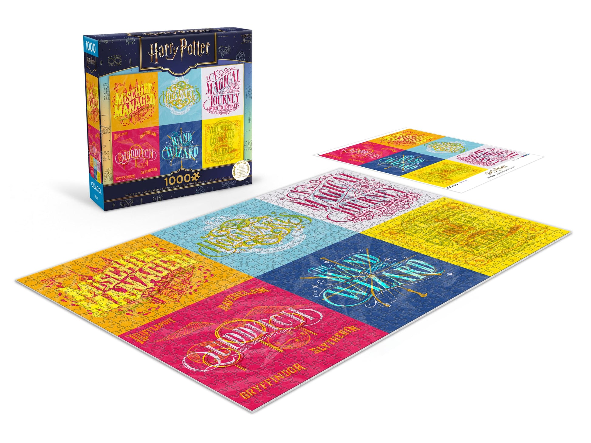 Ceaco - Harry Potter - Notable Phrases - 1000 Piece Puzzle for Adults