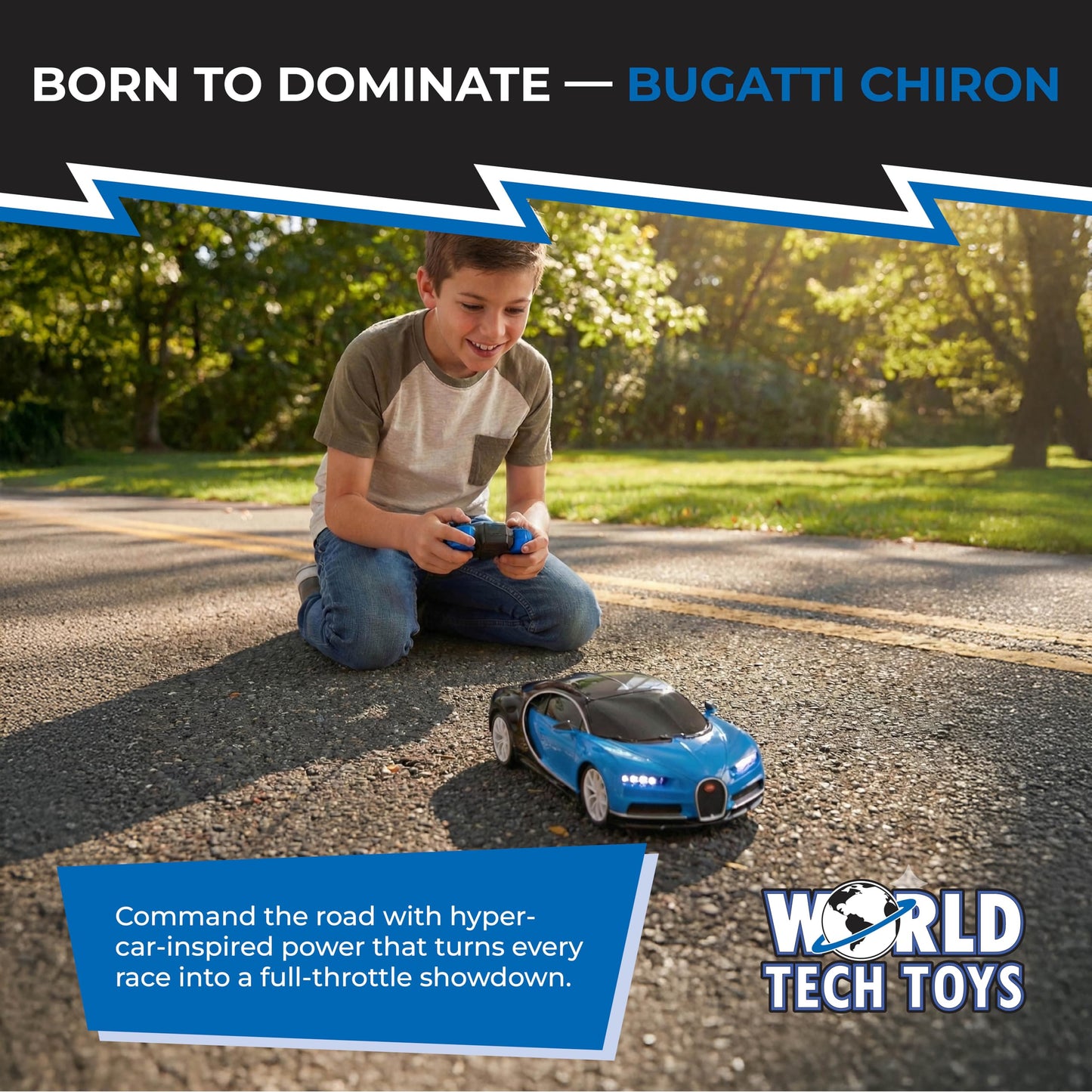 Bugatti Chiron 1:14 Electric RC Car, Full-Function 2.4GHz, Detailed Design