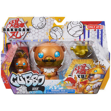 Bakugan, Cubbo Deka Pack with Exclusive Jumbo King Cubbo and Core Cubbo, Geogan Rising Transforming Collectible Action Figures, Toys for Kids Boys