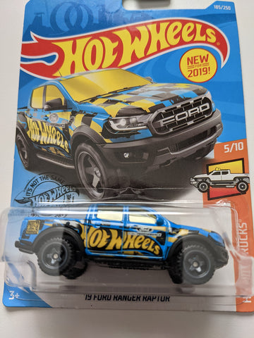 Hot Wheels 2019 HW Hot Trucks '19 Ford Ranger Raptor 185/250, Blue