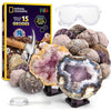 National Geographic Break Open 15 Premium Geodes Science Kit for Kids