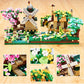 Kadablk Sakura Tree House Plant Micro Block Building Set,Friendship Windmill Model Construction Set,1200 PCS for Adults and Teens