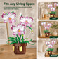 IBLOTIME Orchid Building Blocks, Flower Building Set, Botanical Orchid Plant 355 Pieces, DIY Decorative Desk Decor, Birthday Christmas for Teens