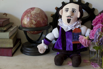 The Unemployed Philosophers Guild William Shakespeare Doll - 12" Soft Stuffed Plush Little Thinker