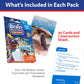 Brain Busters Card Game for Kids, Family Trivia Game Bundle with 120 Flash Cards - Learn and Play with Multiple Choice Trivia Cards About Human Body