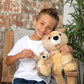 HUGIMALS Hug Babies Charlie the Puppy Cute Mini Plush Stuffed Animal Bracelet for Kids | Soft & Cuddly Portable Comfort Adorable On-The-Go Companion