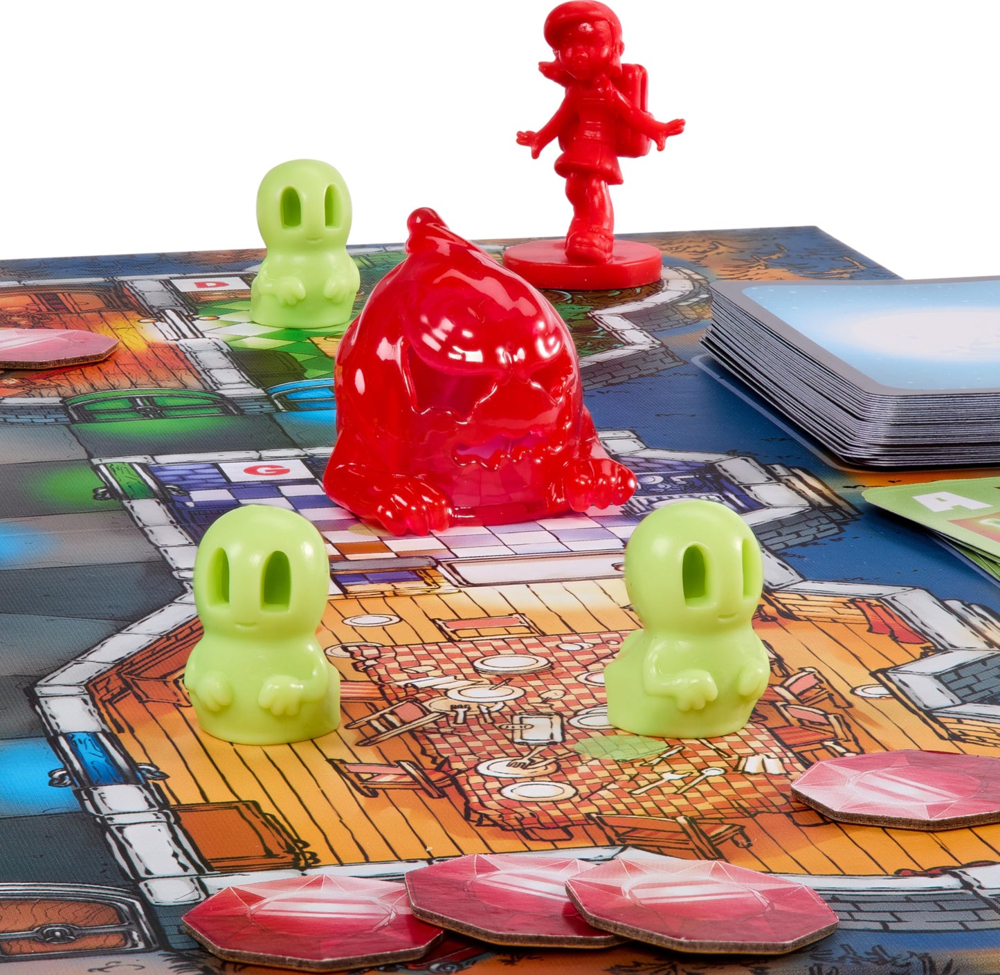 Mattel Games Ghost Fightin’ Treasure Hunters Anniversary Edition Board Game, Cooperative Family Game with Two Ways to Play Including a One vs. All