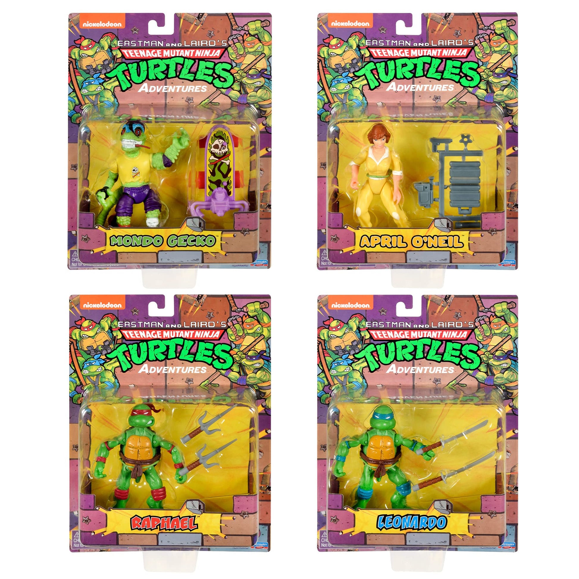 PlayMates Teenage Mutant Ninja Turtles: Classic Adventure Heroes Collection Toys - Amazon Exclusive