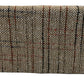 Brown Dollhouse Sofa Couch, Mini Loveseat for 6 Inch Dolls, 1:12 Scale Living Room Furniture, Retro Doll House Accessory