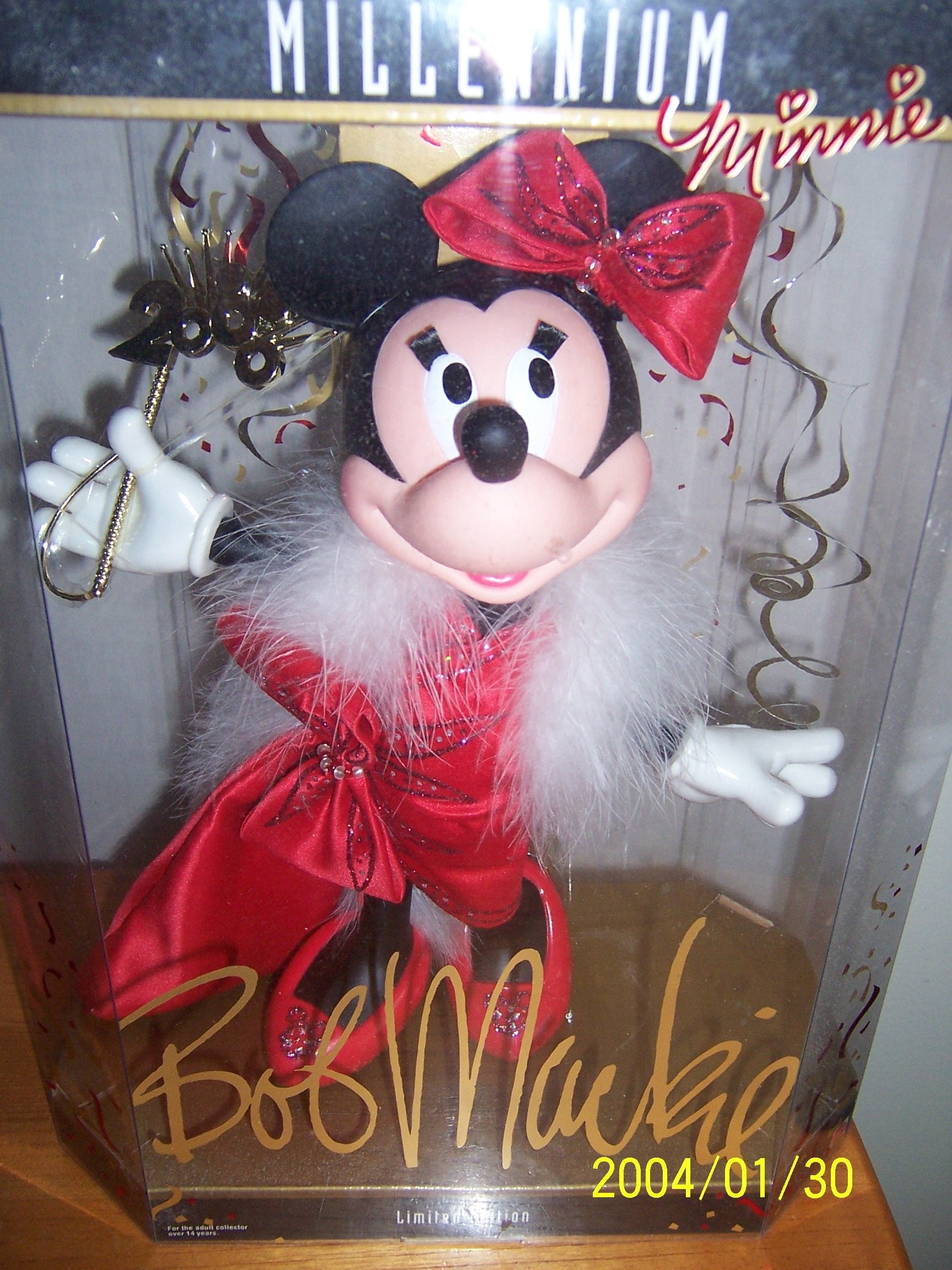 1999 Disney Collector Doll - Bob Mackie Millennium Minnie Doll