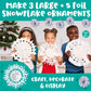 Creativity for Kids Make Your Own Snowflake Ornaments Kit | Fold & Decorate 8 Paper and Foil Snowflakes | DIY Christmas Ornament Craft for Kids