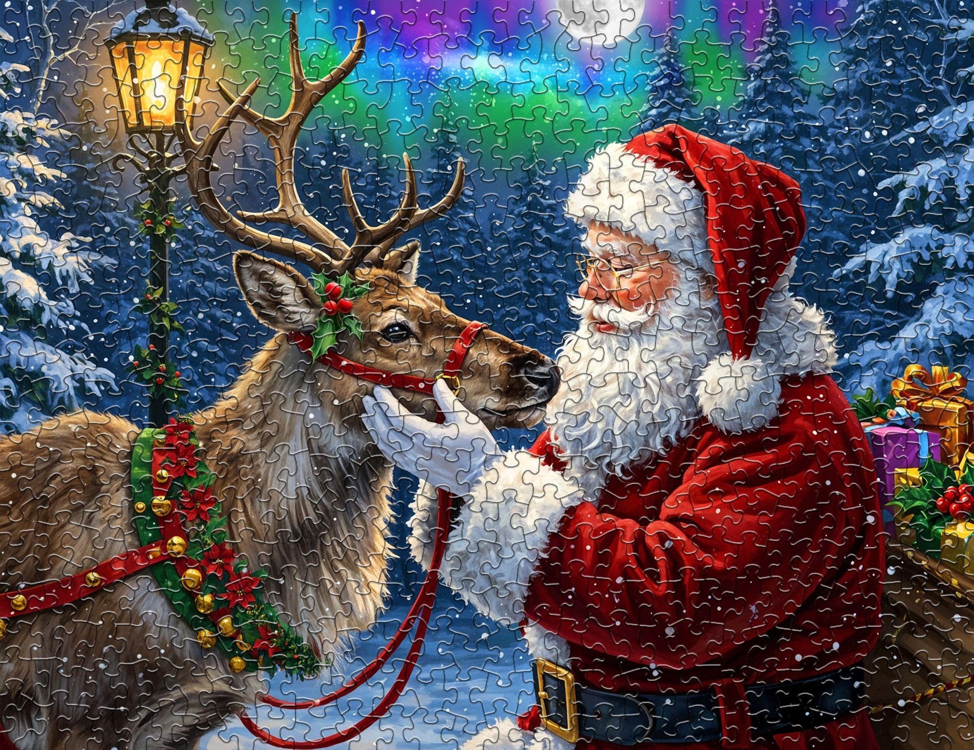 Springbok Santa's Favorite Reindeer 500 Piece Jigsaw Puzzle for Adults