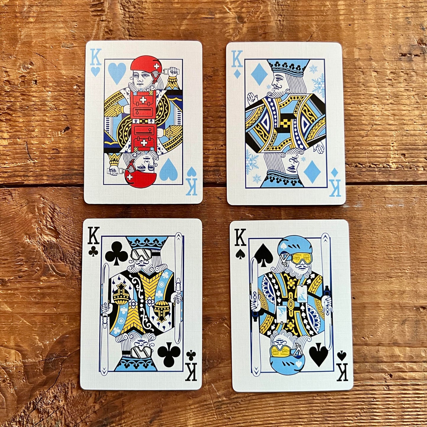 Ski House Games Signature Ski-Themed Playing Cards, 52-Card Deck, Winter Sports Design, Gift for Skiers, Apres Ski, Ski Games, Travel Games