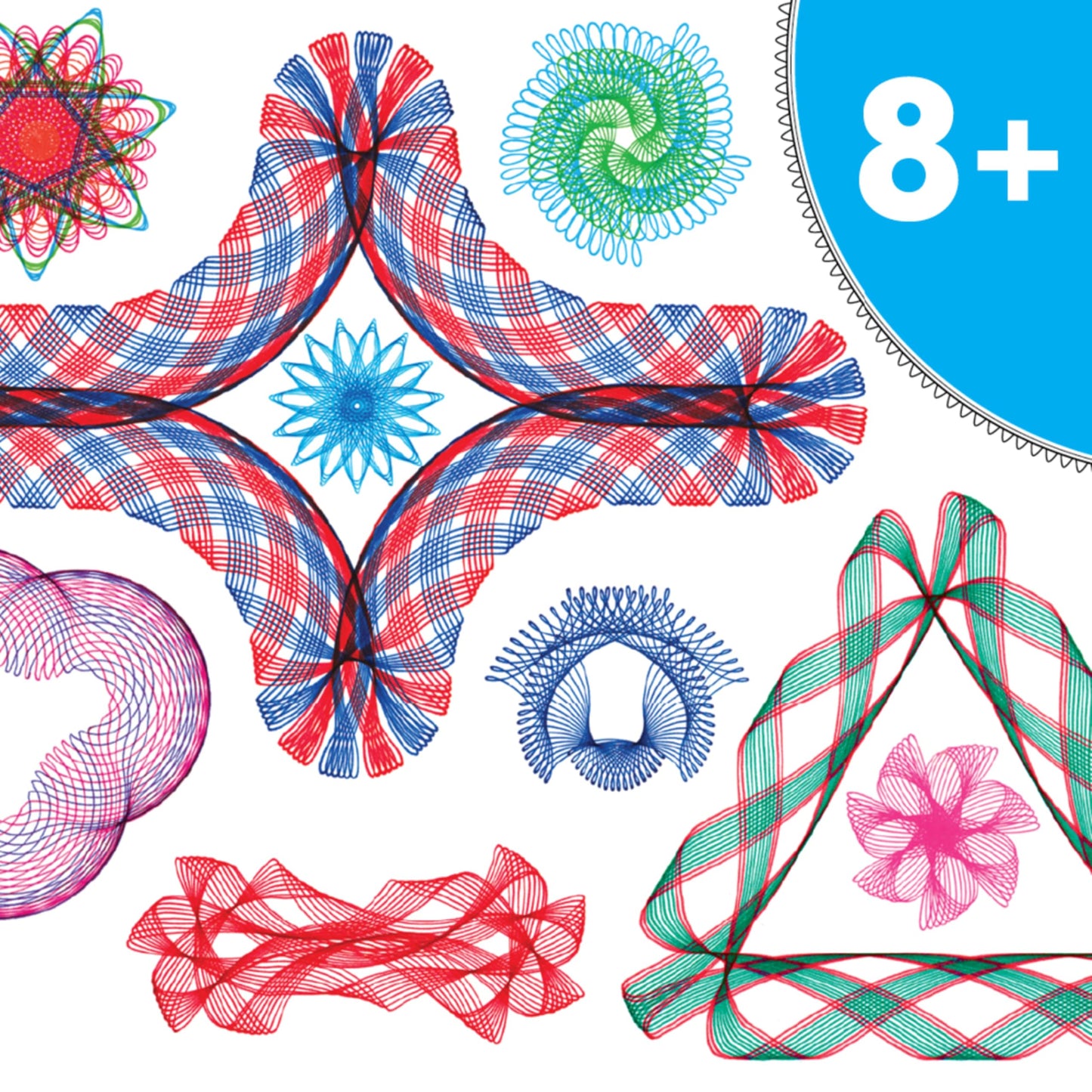 Spirograph Super Set -Arts and Crafts, Kids Toys, Art Supplies, Craft Supplies, Drawing Kit, Spiral Art, Classic Gear Design Kit, Case, Pens, Design