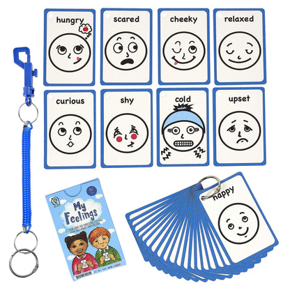 My Feelings Cards and Emotions 27 PECS Flashcards for Special Needs, Autism as Cue Cards, Aiding with Empathy and Social Skills, Also a Great Tool